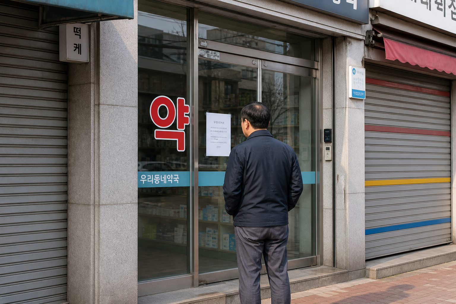 공휴일 문여는 약국